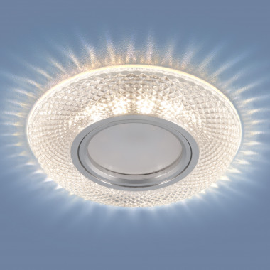 Встраиваемый точечный светильник со светодиодной подсветкой 2238 MR16 CL прозрачный — Multielectrika