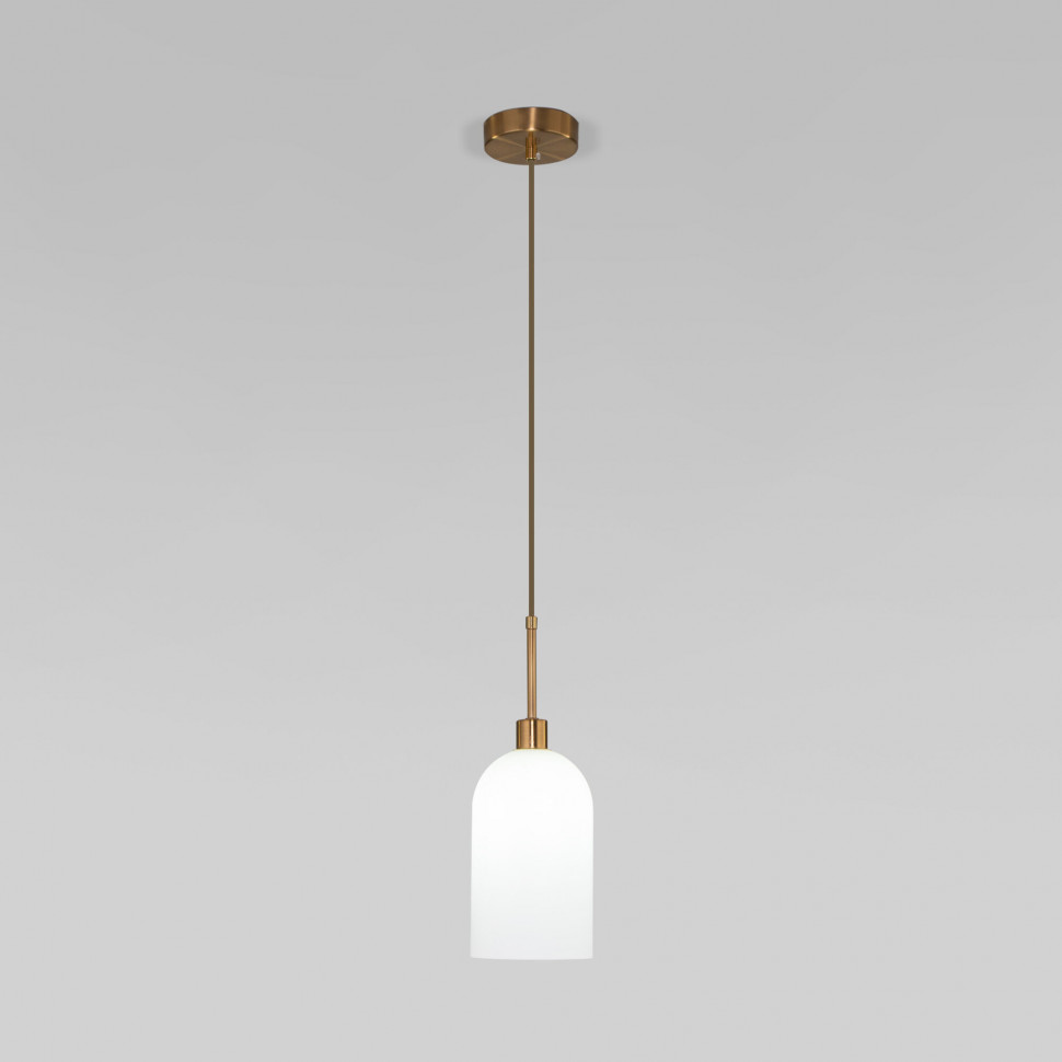Подвесной светильник со стеклянными плафонами 50357/1 латунь фото 1 &mdash; Multielectrika