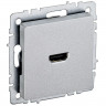 Розетка HDMI IEK Brite РHDMI-0-БрА алюминий
