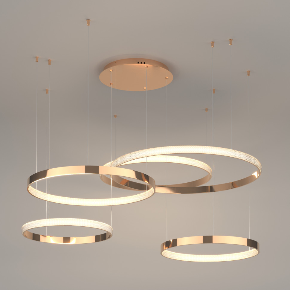 Умный подвесной светильник 90275/5 медный фото 1 — Multielectrika