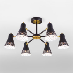 Потолочная люстра 70100/6 черный &mdash; Multielectrika