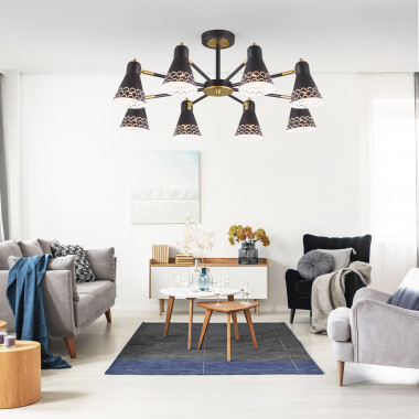 Потолочная люстра 70100/6 черный — Multielectrika