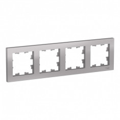 Рамка Schneider Electric Atlas Design на 4 поста, алюминий &mdash; Multielectrika