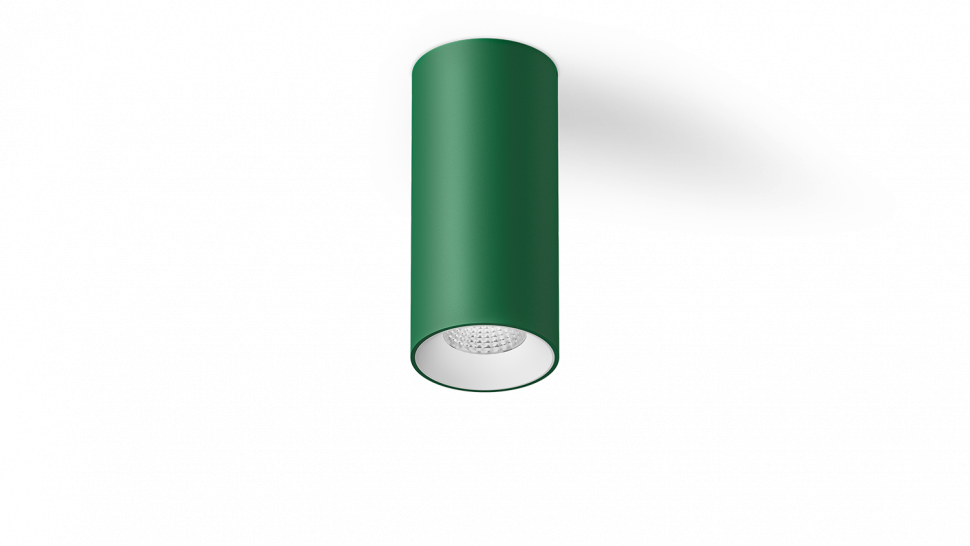 VL-BASE-GE-WW База светильника VILLY, накладной 3000К Теплый белый, 15Вт, Зеленый фото 1 — Multielectrika