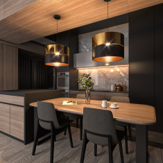 Подвесной светильник с тканевым абажуром 524 Hilton &mdash; Multielectrika