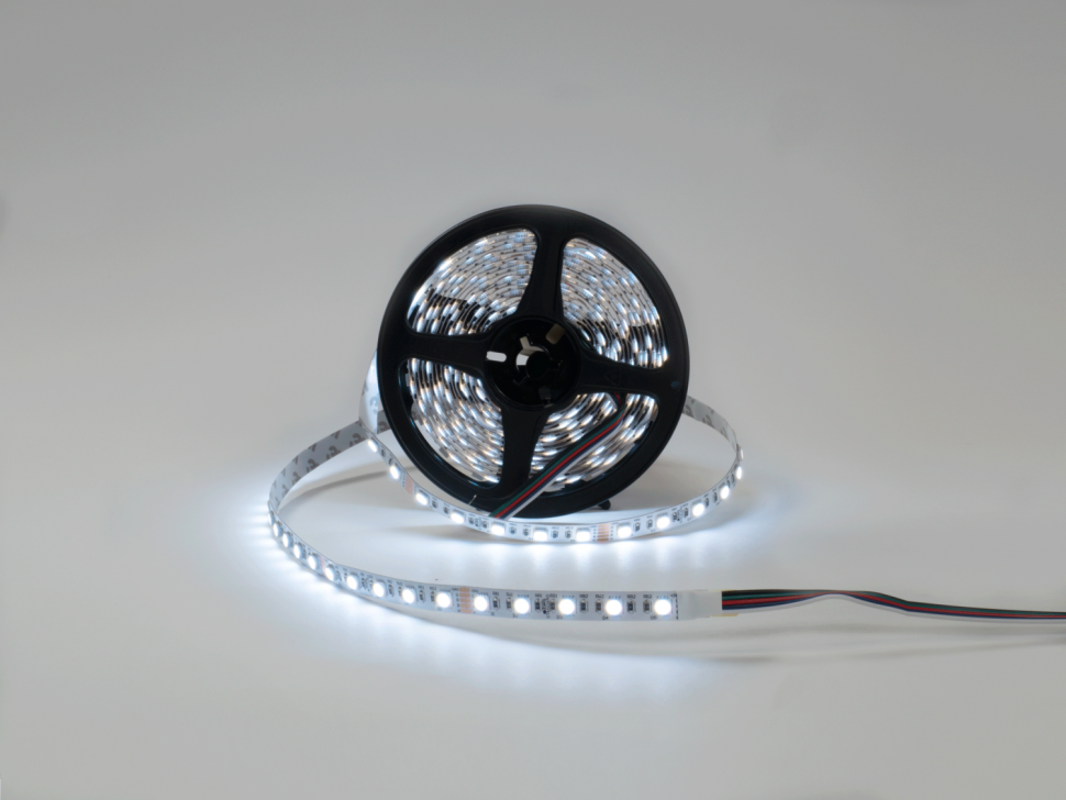 Лента светодиодная 5050 4в1, 19,2 Вт/м (60 led/m), IP20, RGB+Нейтральный, 24В, 3М фото 1 — Multielectrika