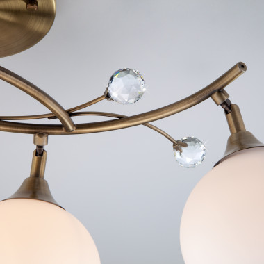 Люстра с плафонами 9604/4 античная бронза — Multielectrika