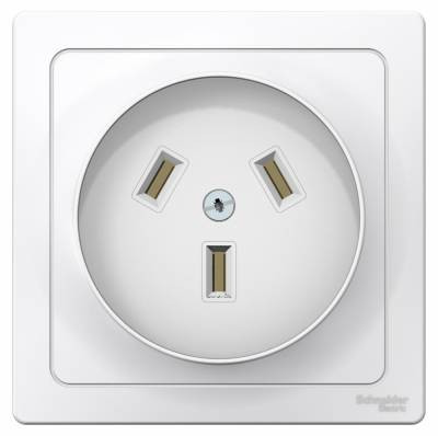 Розетка силовая для плиты 2P+N, 32а, 220в, скрытой установки, белый BLANCA (BLNSR003231) фото 1 — Multielectrika