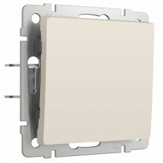 Выключатель одноклавишный проходной (айвори матовый) W1112062 &mdash; Multielectrika