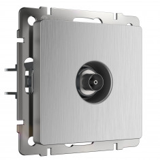 ТВ-розетка оконечная (cеребряный рифленый) W1183009 &mdash; Multielectrika