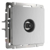 ТВ-розетка оконечная (cеребряный рифленый) W1183009 фото 1 &mdash; Multielectrika