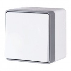 Выключатель одноклавишный влагозащищенный Gallant (белый) WL15-01-02 &mdash; Multielectrika