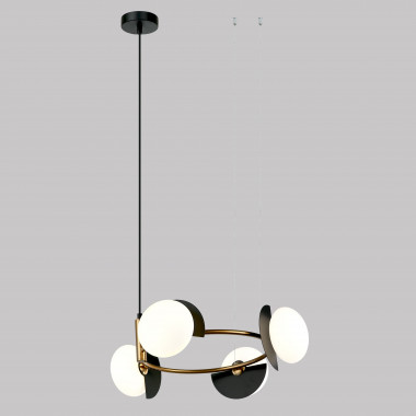 Умный подвесной светильник 70150/4 черный/латунь Smart — Multielectrika