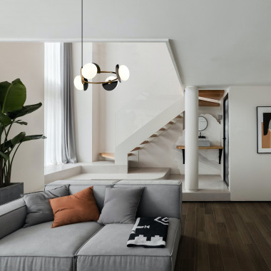 Умный подвесной светильник 70150/4 черный/латунь Smart — Multielectrika