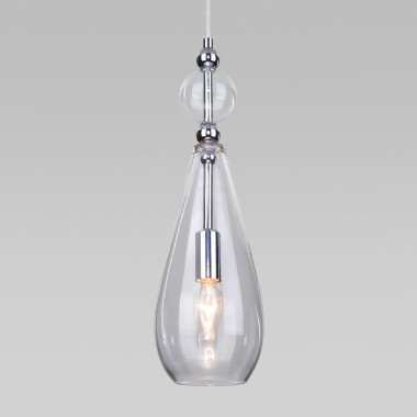 Подвесной светильник со стеклянным плафоном 50202/1 прозрачный — Multielectrika