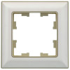 Рамка на 1 пост IEK Brite РУ-1-Бр бежевый/жемчужный фото 2 — Multielectrika