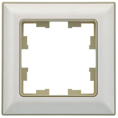 Рамка на 1 пост IEK Brite РУ-1-Бр бежевый/жемчужный &mdash; Multielectrika