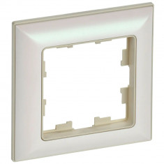 Рамка на 1 пост IEK Brite РУ-1-Бр бежевый/жемчужный &mdash; Multielectrika