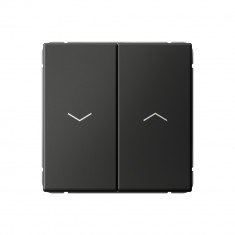 Выключатель для жалюзи Systeme Electric ArtGallery 10А, базальт &mdash; Multielectrika