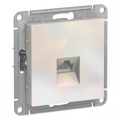 Розетка Schneider Electric Atlas Design RJ-45 кат. 5е, жемчуг &mdash; Multielectrika