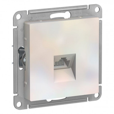 Розетка Schneider Electric Atlas Design RJ-45 кат. 5е, жемчуг — Multielectrika