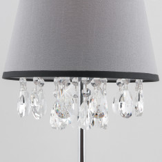 Настольный светильник с тканевым абажуром 01036/1 хром &mdash; Multielectrika