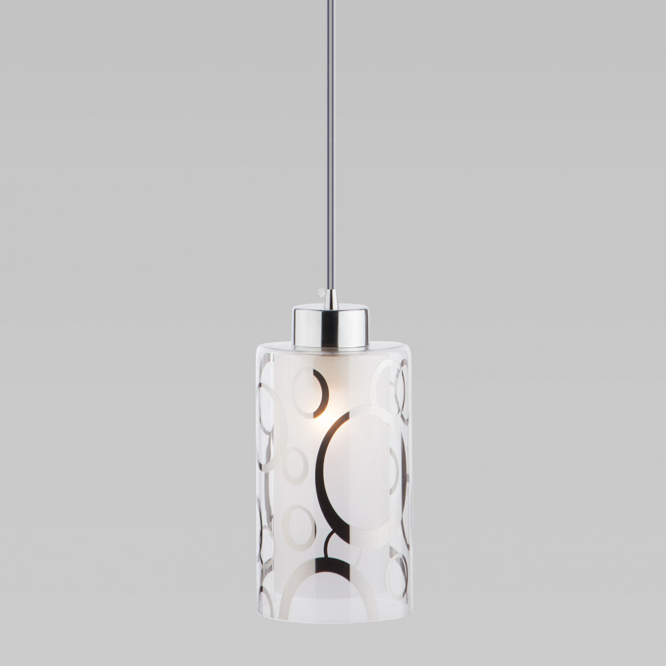 Подвесной светильник со стеклянным плафоном 50000/1 хром фото 1 &mdash; Multielectrika