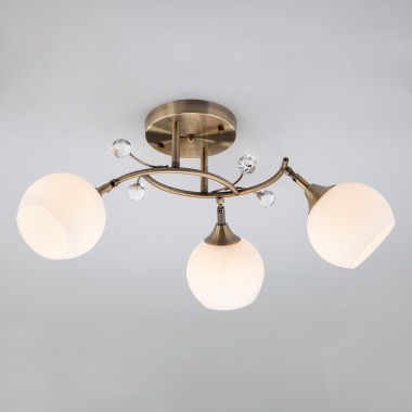 Люстра с плафонами 9604/3 античная бронза — Multielectrika
