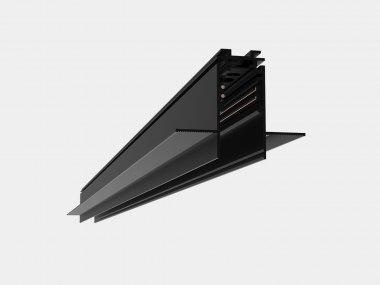 SY-LINK-20T1-2.5-BL, шинопровод встраиваемый глубокий под гипсокартон, 48В, черный, 2,5м — Multielectrika