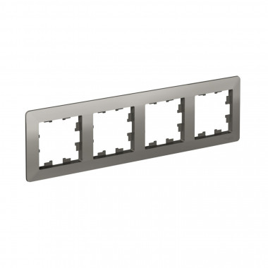 Рамка на 4 поста Systeme Electric AtlasDesign Air сталь — Multielectrika