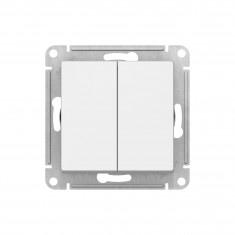 Переключатель двухклавишный Systeme Electric AtlasDesign 10А, лотос &mdash; Multielectrika