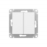 Переключатель двухклавишный Systeme Electric AtlasDesign 10А, лотос