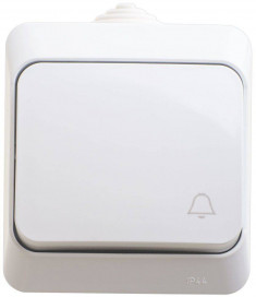 Выключатель одноклавишный 10АХ IP44 белый Schneider Electric Этюд BA10-041B &mdash; Multielectrika