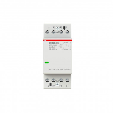 Контактор ESB25-22N-06 модульный (25А АС-1, 2НО+2НЗ), катушка 230В AC/DC 1SAE231111R0622 — Multielectrika