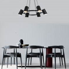 Умный подвесной светильник с поворотным механизмом 70147/6 черный Smart &mdash; Multielectrika