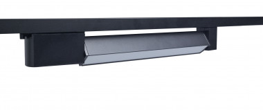 Линейный трековый светильник, 10Вт, черный, 4000К, L382мм, однофазный, TL-L382-BL-10-NW — Multielectrika