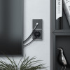ТВ-розетка оконечная Gallant графит рифленый W5083004 фото 2 &mdash; Multielectrika