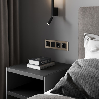 Сенсорный выключатель одноклавишный с подсветкой (черный) W4512008 &mdash; Multielectrika