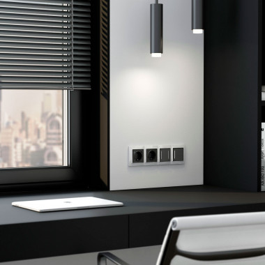 Рамка из поликарбоната на 4 поста Snabb Basic белый W0042001 &mdash; Multielectrika