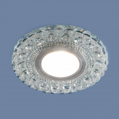 Встраиваемый точечный светильник с LED подсветкой 2236 MR16 CL прозрачный — Multielectrika