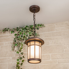 Lepus H кофейное золото уличный подвесной светильник IP33 GL 1016H &mdash; Multielectrika