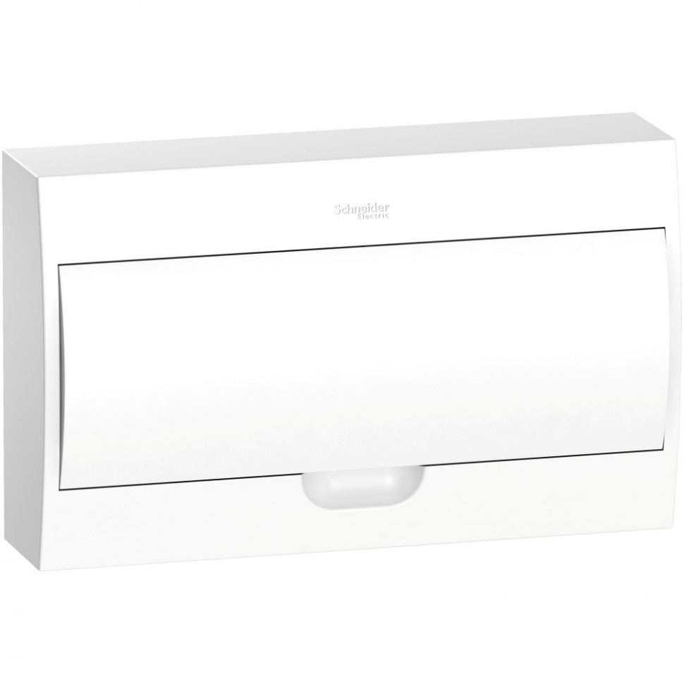 Корпус навесной Systeme Electric City9 Box с белой дверцей 1ряд/18мод фото 1 — Multielectrika