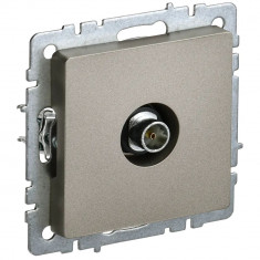 Розетка TV оконечная IEK Brite РТВ11-0-БрШ шампань &mdash; Multielectrika