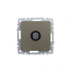 Розетка TV оконечная IEK Brite РТВ11-0-БрШ шампань &mdash; Multielectrika