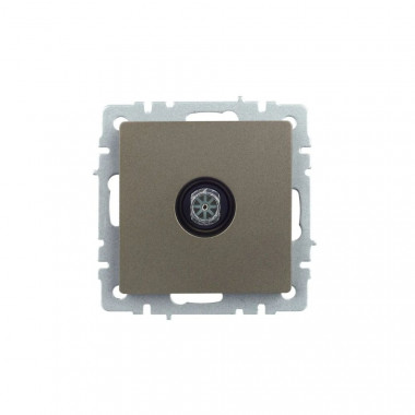 Розетка TV оконечная IEK Brite РТВ11-0-БрШ шампань — Multielectrika