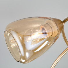 Потолочная люстра со стеклянными плафонами 30168/6 матовое золото &mdash; Multielectrika