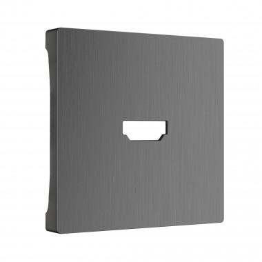 Накладка для розетки HDMI (графит рифленый) W1196004 &mdash; Multielectrika