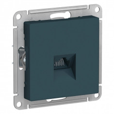 Розетка Schneider Electric Atlas Design RJ-45 кат. 5е, изумруд &mdash; Multielectrika