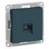 Розетка Schneider Electric Atlas Design RJ-45 кат. 5е, изумруд
