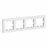 Рамка Schneider Electric Atlas Design на 4 поста, белая